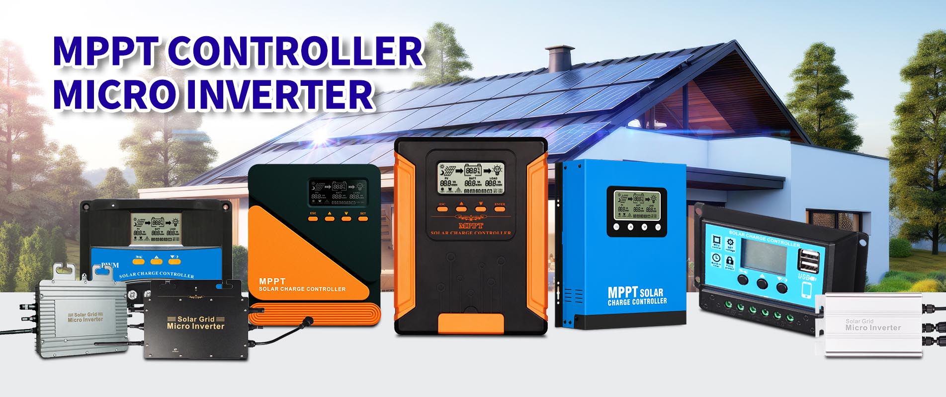 Solar Grid Micro Inverter, MPPT/PWM Solar Charge Controller